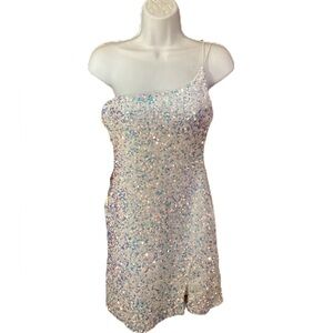 Windsor icy blue sequin dress. M